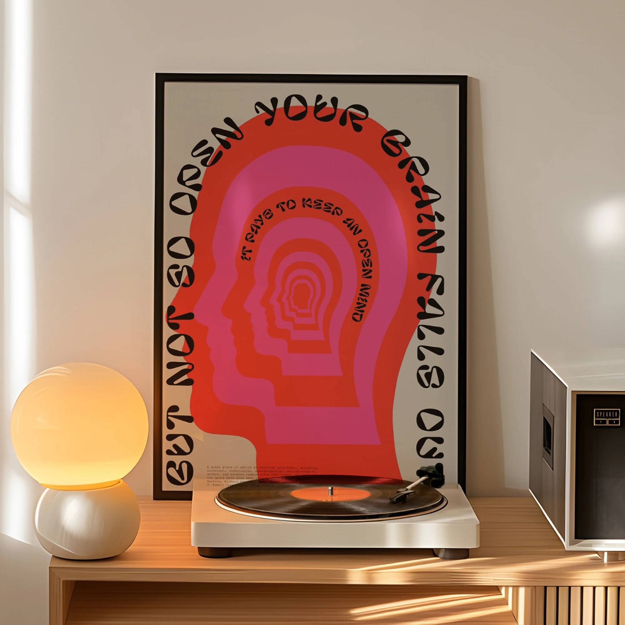 Modern Psychedelic Head Quote Wall Art Print Canvas Painting Poster Picture For Living Room,Bedroom Home Decor