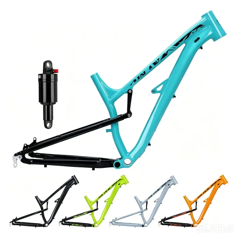 Customized Full Suspension MTB Bike Frame 26 27.5 16inch Aluminum Alloy Downhill Enduro Mountain Bicycle  Frame