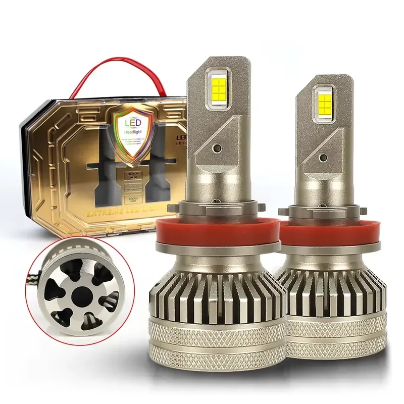 Bombilla LED L12 de Alta Potencia para Auto, Focos LED H11 para Coche, H7 Automotriz, 110 Watts, 22000lm, Faro Delantero H13 H4 LED