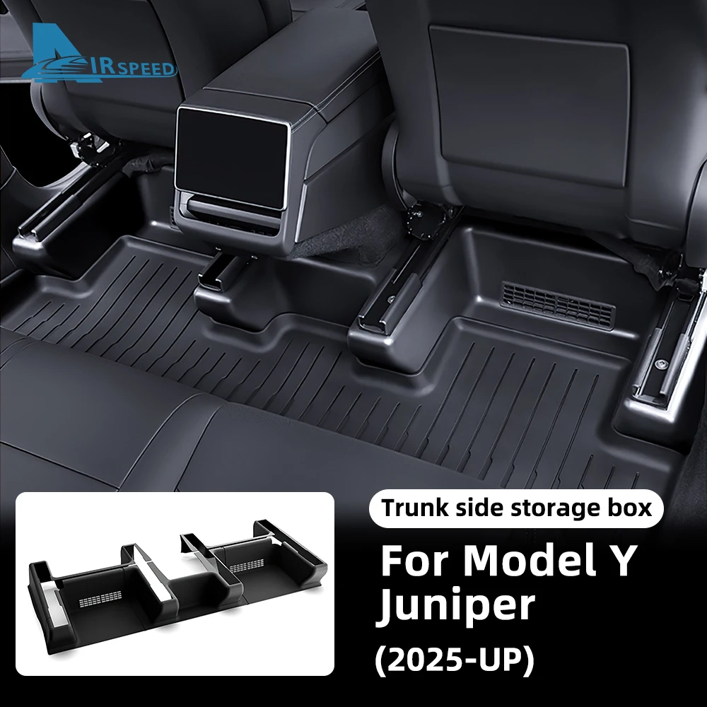 

Для Tesla Model Y Juniper Launch 2025-UP TPE угловая защита под сиденьем, направляющие, защитная крышка, противоударный декор, автомобильные аксессуары