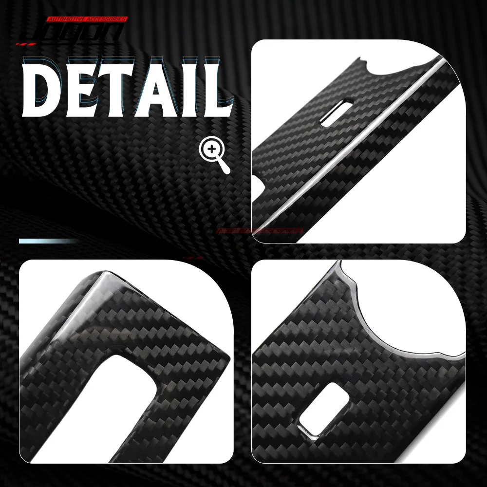 Dry Carbon Fiber Car Interior Charger Type C Console Protection Cover Trim For Acura Integra Type S 2022 2023 2024 Accessories