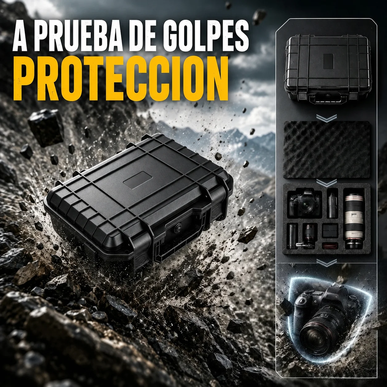 Drone Camera Waterproof - Estuche Rígido Portátil de 250 mm,