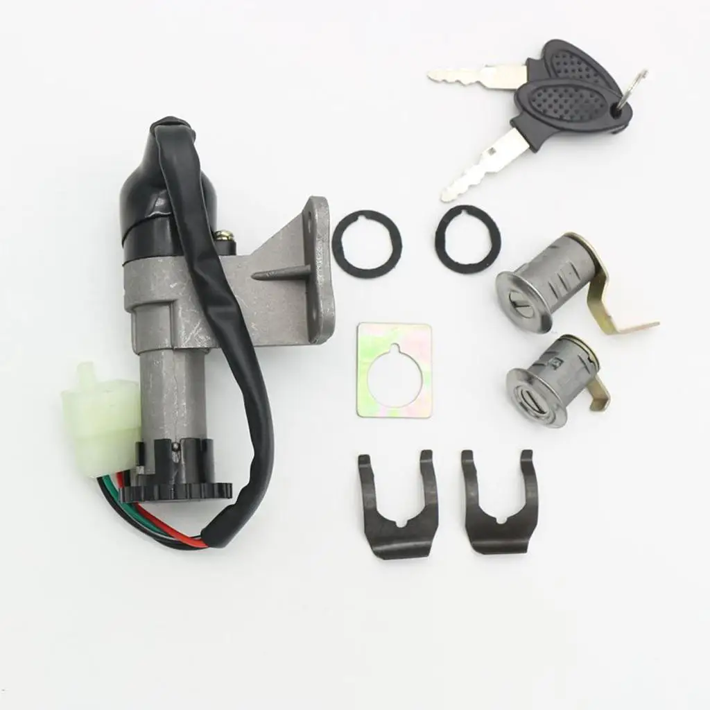 Ignition Key Switch Replacement Kit for GY6 50cc 125cc 150cc Scooter Mopeds Aluminum Alloy Durable - view 3