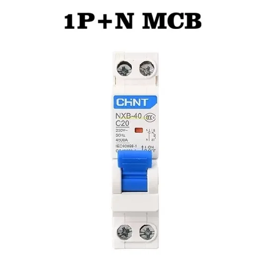 CHINT 18MM MCB RCBO NXB-40 NB2LE 30ma TypeAC Curve C DPN DPNL Residual Current Operated Circuit Breaker DZ267 DZ267LE