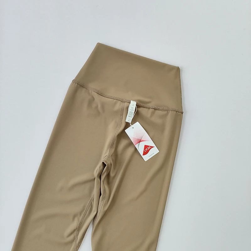 Yoga-Hosen ohne Peinlichkeit und Nacktheit, Damen-Leggings mit hoher Taille und Bauchkontrolle, eng anliegende, nahtlose Fitness-Leggings – Detail 4