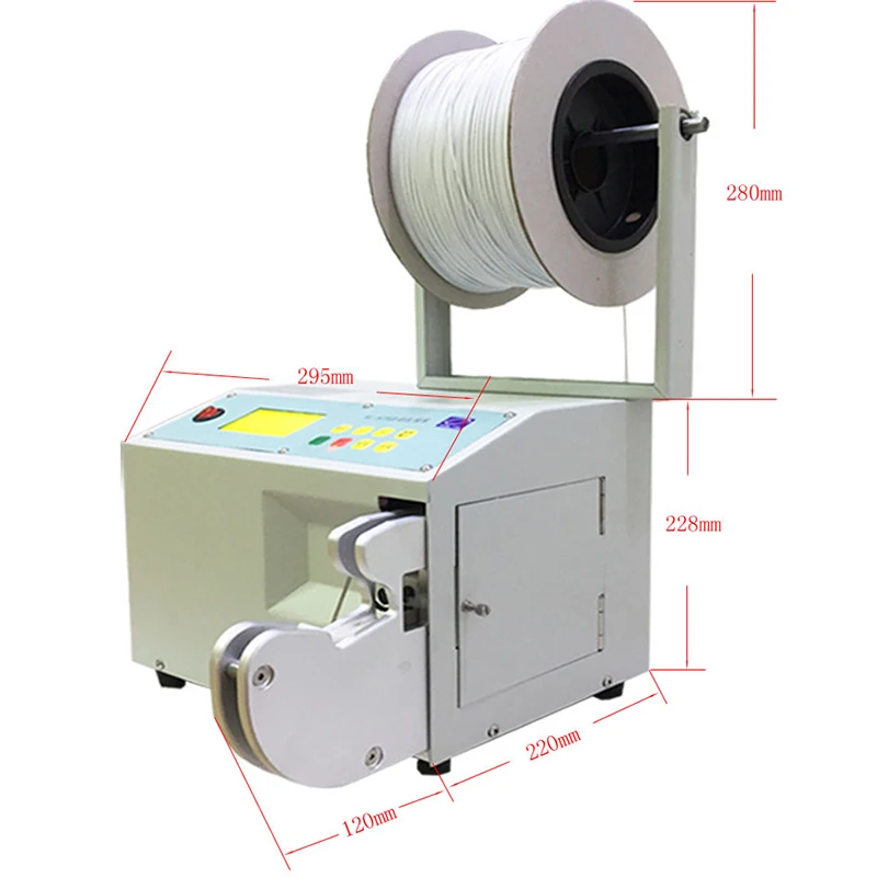 Semi-Automatic USB Data Cable Binding Machine PE Cable Tie Magic Tape Wire Binding Machine Efficient Automatic