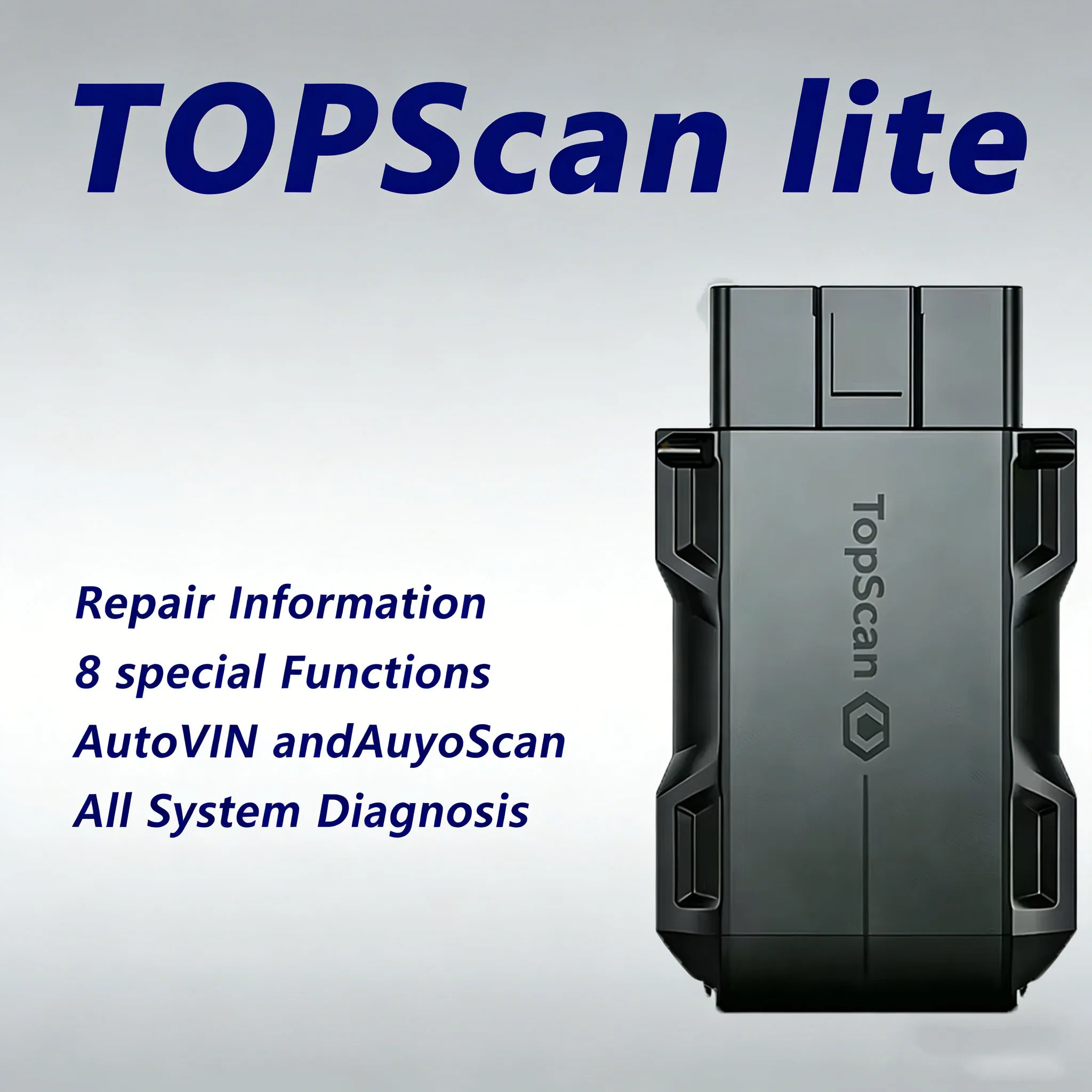 TOPDON TopScan Lite Scanner Smart Diagnostic Tool DTC Repair Guide Bluetooth OBD2 code reader