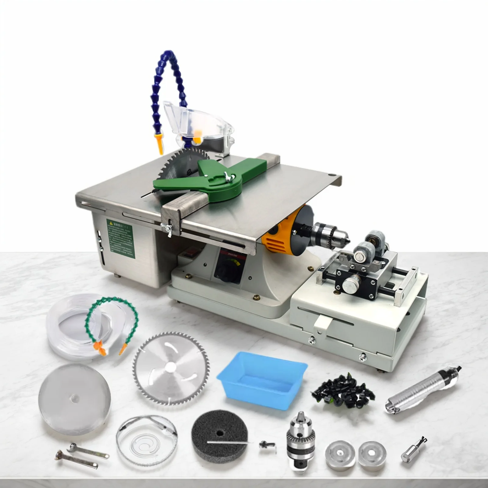 1950W Kinway Table Saw for Woodworking Sliding Table Saw Machine Woodworking Jewelry Saw Polishing Gemstone Cutting Machine