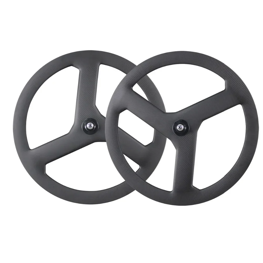 Ican Best Selling Carbon Tri-Spokes Wheels Fit For Track Bike /Road Bike