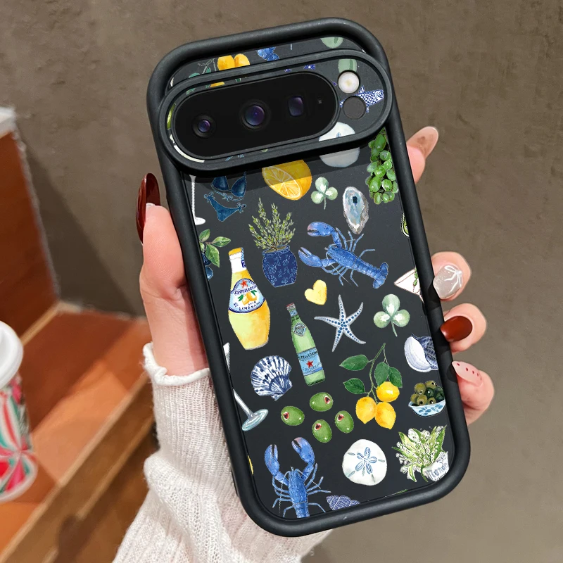 Ocean Whale Patterned TPU Phone Case For Google Pixel 10 9 Pro 9A 10 9 Pro XL Pixel 8A 7A 8 7 Pro Shockproof Soft Silicone Cover