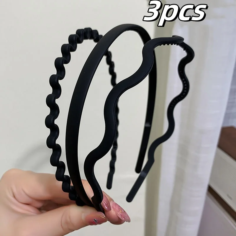 3pcs/Set Simplicity Acrylic Headband for Women Elegant Fashion Face Washing Hair Band Girls Headband Hair Accessories