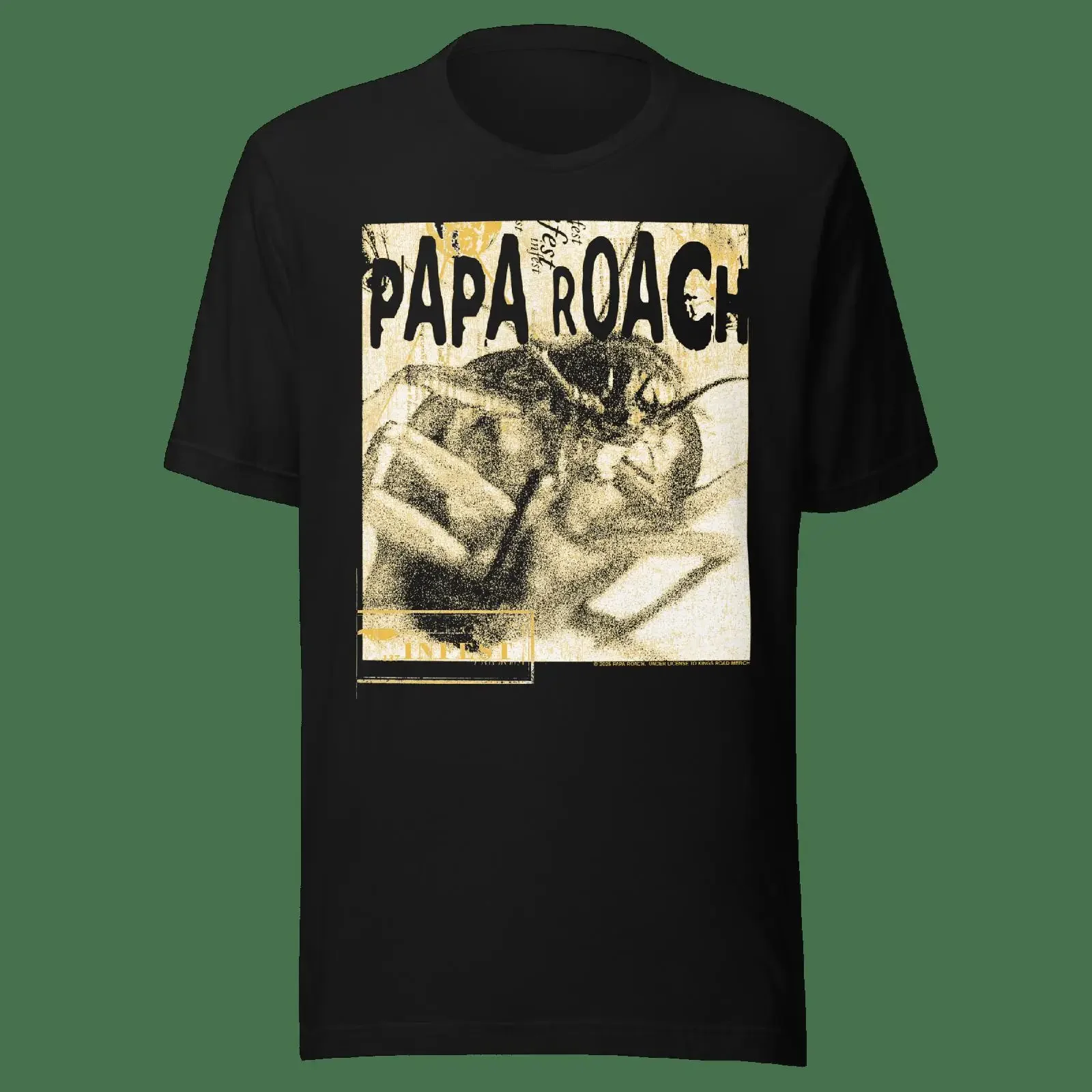 Papa Roach Big Bug T Shirt HYPER iCONiC vintage Washed Casual Stretched Soft Slightly homme Unisex Versatile fashion Breathable