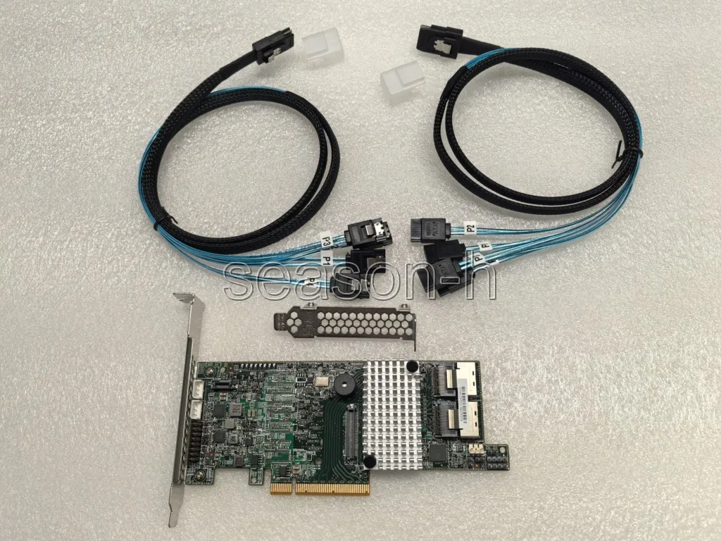 9271-8i 1G PCI-E 3.0 8-Port 6Gbps SATA/SAS Raid +2PCS 8087-4SATA 1M