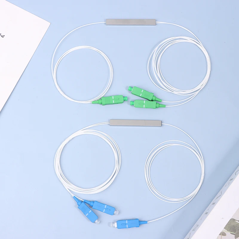 Fiber Optic PLC Splitter 1x2 SC/APC SC/UPC Mini Blockless 1*2 SC APC/UPC Stecker Fiber Splitter FTTH Single Mode