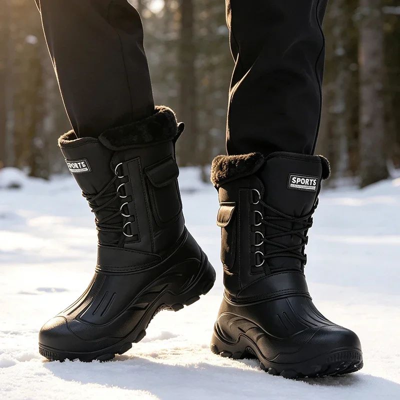 Men Winter Snow Boots Outdoor - Waterproof Winter Boot recension och pris