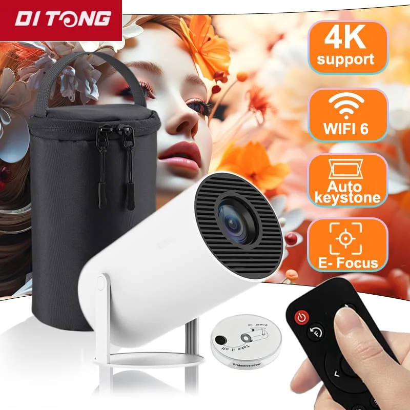 

2025new DITONG HY300 pro new HD 4K Projector portatil Android LED Video Home Theater Cinema mini Proyector Movie HY300plus