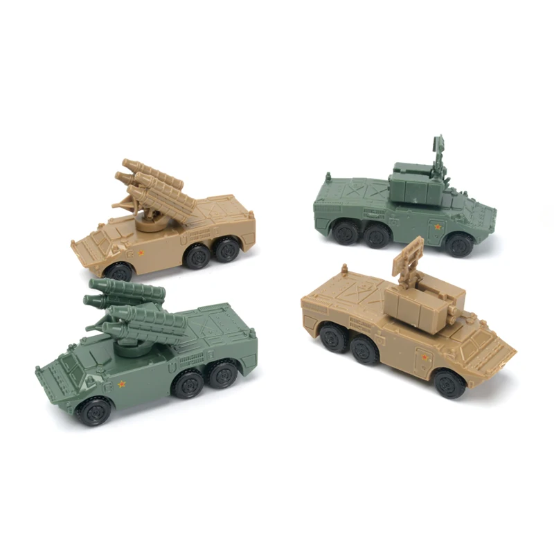 4D ชุด 1/144 Hongqi 7B Air Defense ขีปนาวุธเปิดตัวระบบเรดาร์รถของเล่นจําลอง