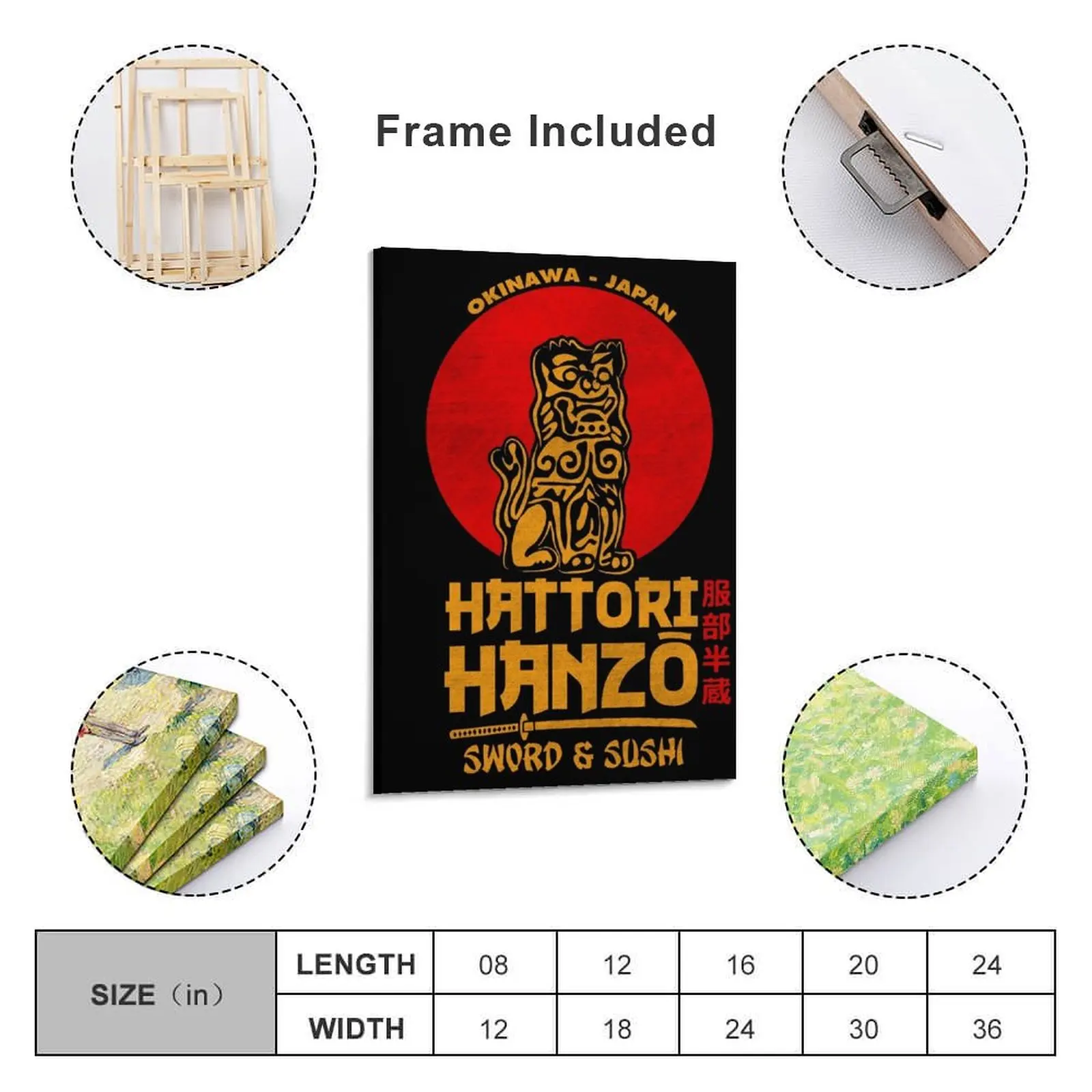 Hattori Hanzo Canvas Painting Wall paintings decoration for the room