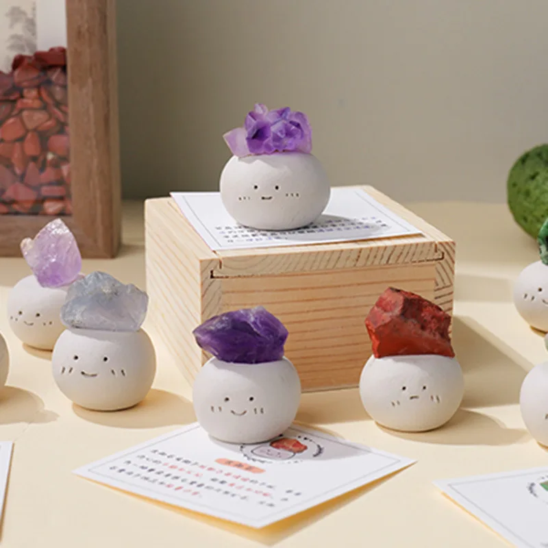 

Natural Crystal, Tabletop Ornament, Rough Crystal Stone.