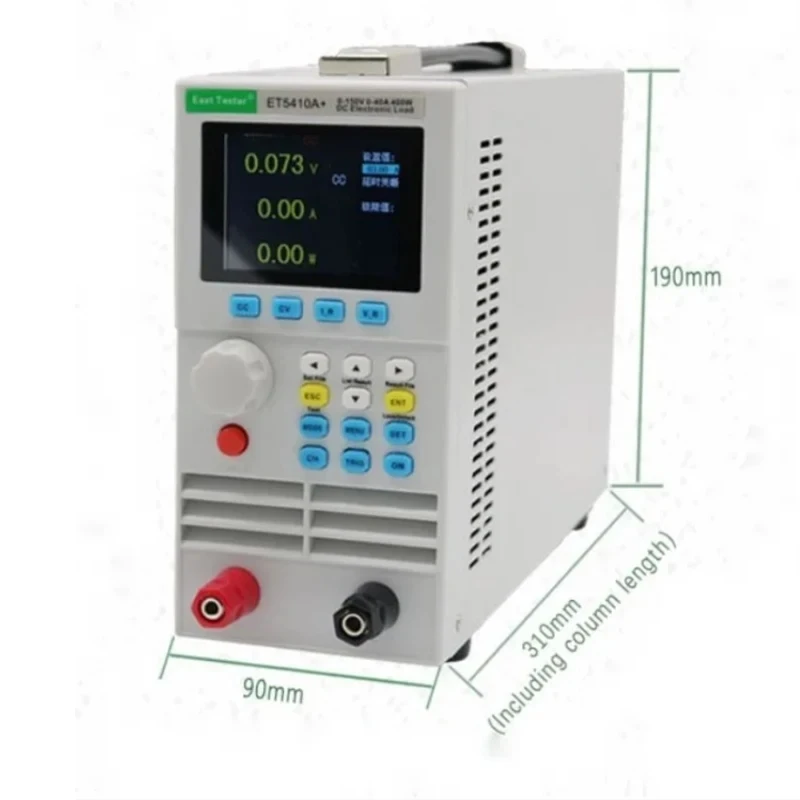 Imagem -05 - Carga Eletrônica Programável dc Single e Dual Channel Battery Capacidade Tester 16 Modos para Teste de Produto Envelhecimento 400w Et5410a