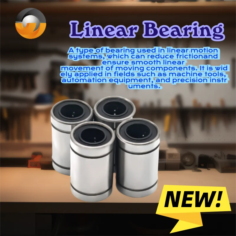 LM8UU Linear Bearing 8x15x24mm 1Pcs 8mm Bore Linear Motion Bushing LM4UU LM5UU LM6UU LM10UU LM12UU for CNC Machine 3D Printer