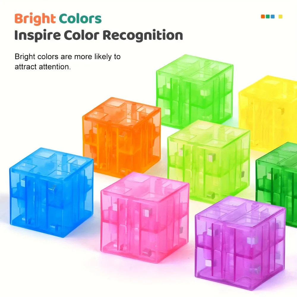Bunte magnetische Bausteine Spielzeug transparente magnetische Würfel Konstruktion Vorschule STEM pädagogische sensorische Kinder Spielzeug Geschenk – Detail 9