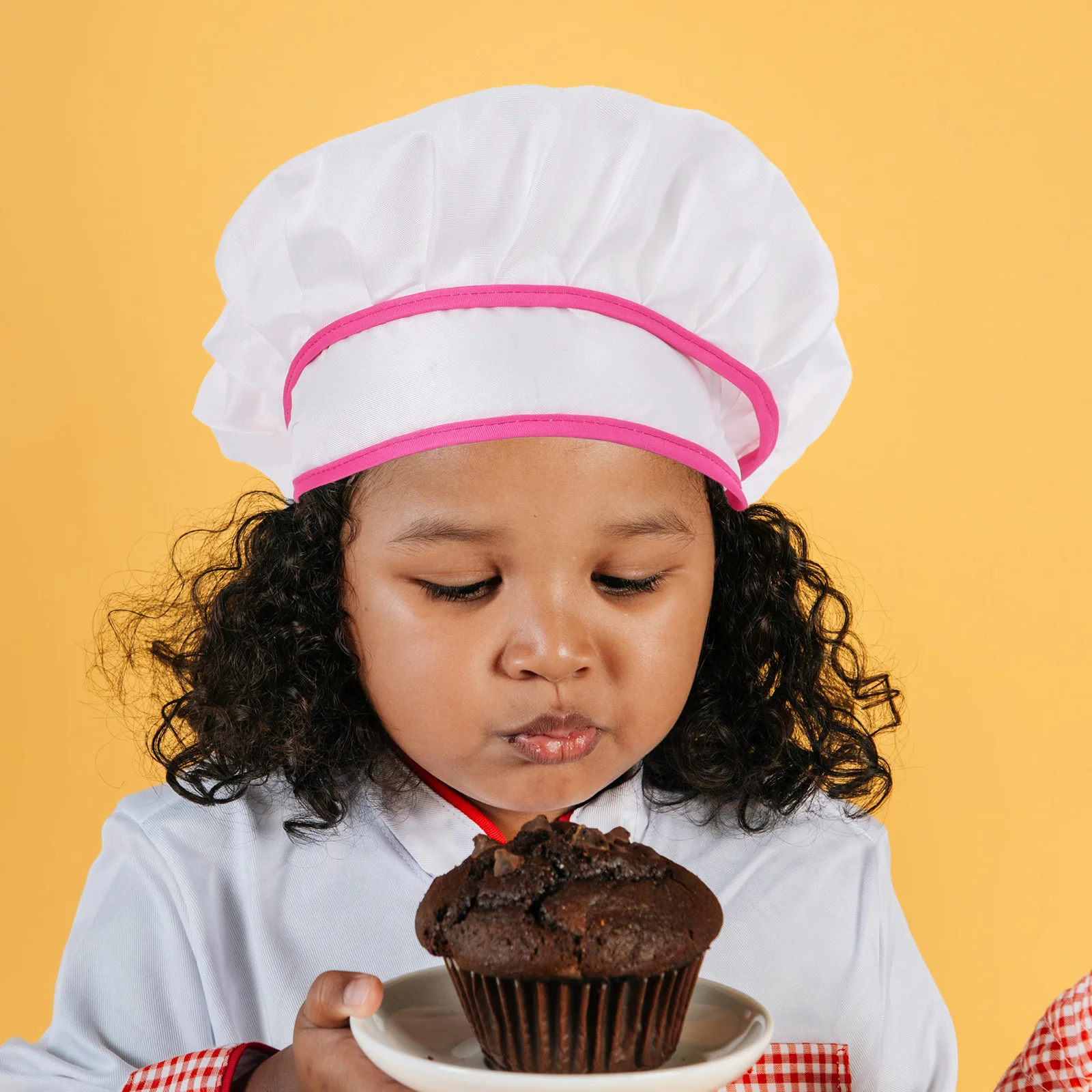 

1Set Kids Baking Set for Girls Chef Apron and Hat Children Cooking Utensils Kitchen Aprons for Baking Fun Kids Cooking Kit