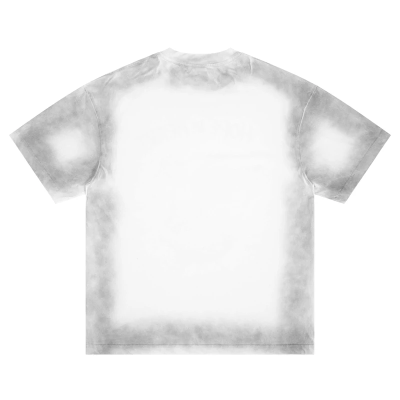 Y2K Tie-dyed Cartoon Duck Print T-Shirt Heavy Quality Men Women Crew Neck Short Sleeve T-shirt