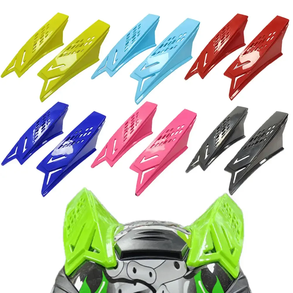 Plastic Helmet Ears Horns Punk Protective Decorative Stylish Motorbike Accessories Strong Adhesive Decor Easy To Install