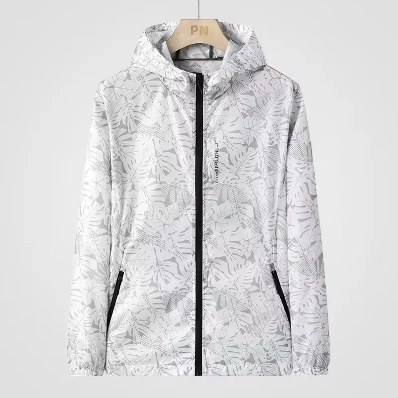 

Ледяной шелк, солнцезащитная одежда для мужчин и женщин, уличная куртка на молнии с капюшоном, тихой, свободная, модная, камуфляжная, летняя одежда