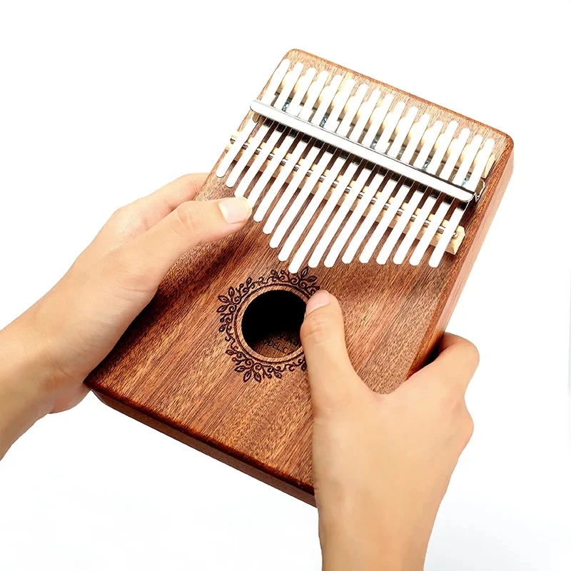 Kalimba 17 Keys Thumb Piano High Quality Handguard Wood Mahogany Mbira Body Musical Instruments Kalimba Piano Creative Music Box