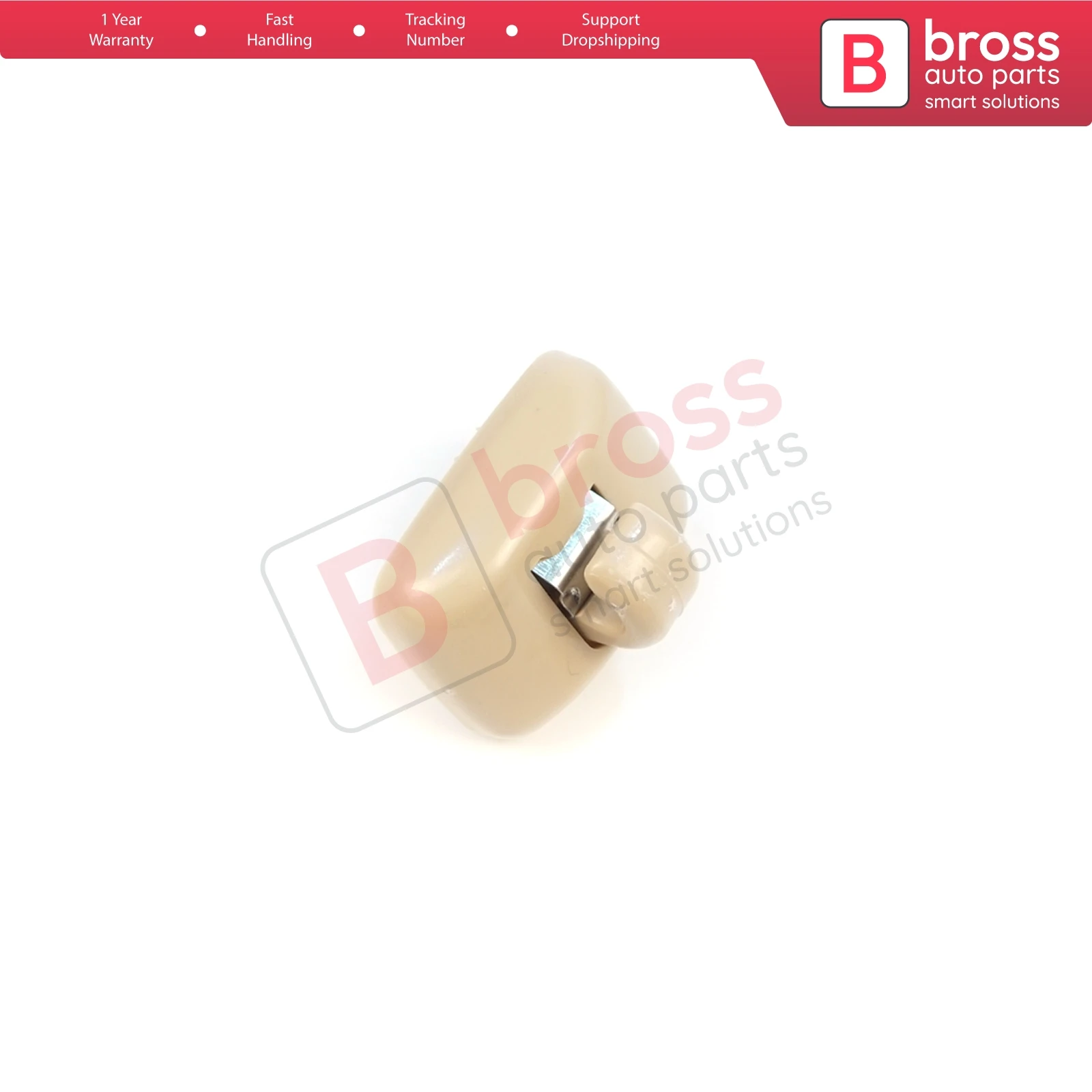 BDP1657 1 Stuk Zonneklephouder Haakclips Beige Kleur voor A1 A3 A4 B7 B8 B9 A5 A6 C6 Q2 Q3 Q5 TT Exeo