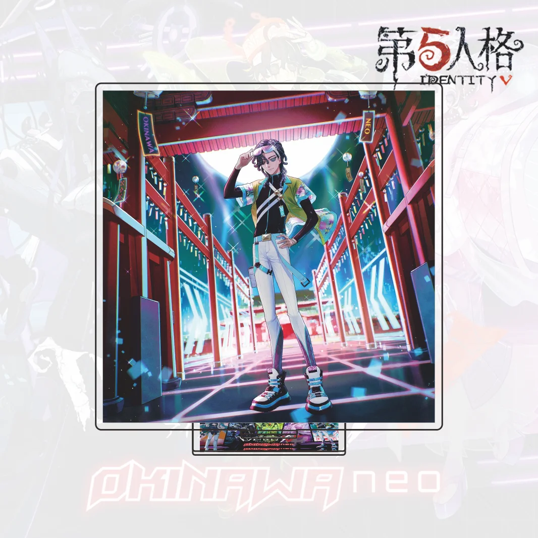 New Identity V Okinawa Neo Series Acrylic Stand Figure Game Character Anime Neon Street Desktop Ornament Collectible Keychain