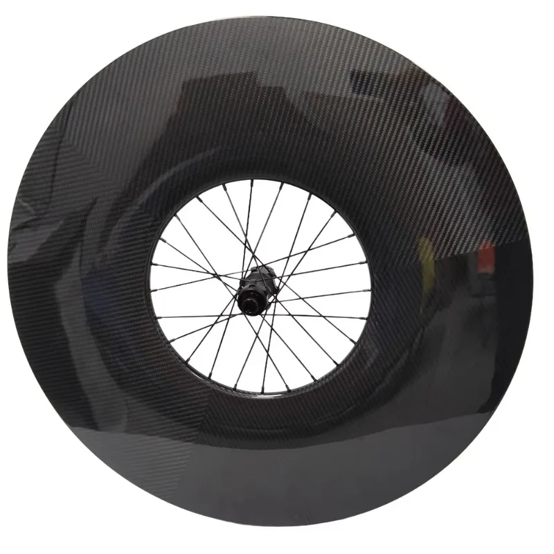 180Mm Carbon Fiber Road Bike Wheels, Disc Brakes 700C 28mm Wide Road Bike Wheels, Tubeless Triathlon Aerodynamic Wheels