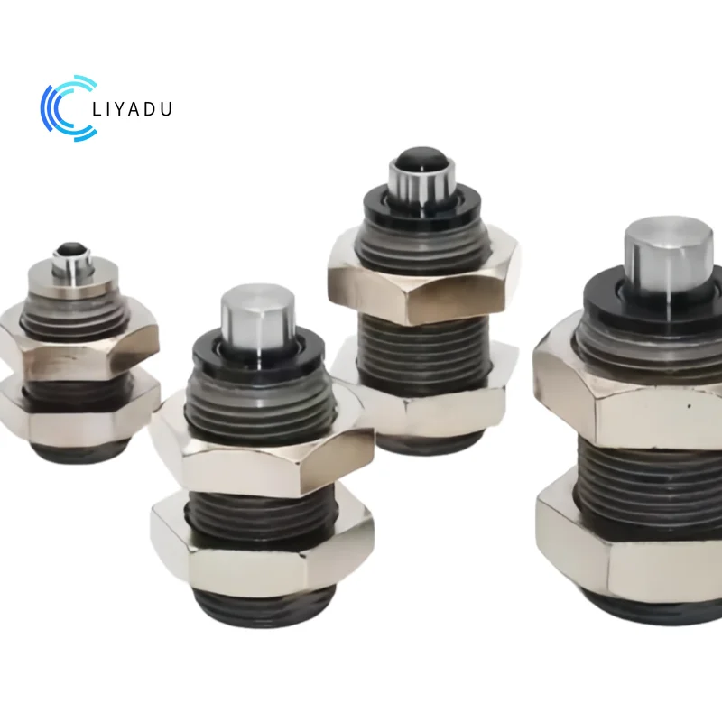 

Короткий гидравлический амортизатор RBQC RBQ1604 2007 2508 3009 3213, буфер пневматического цилиндра для промышленной автоматизации машин