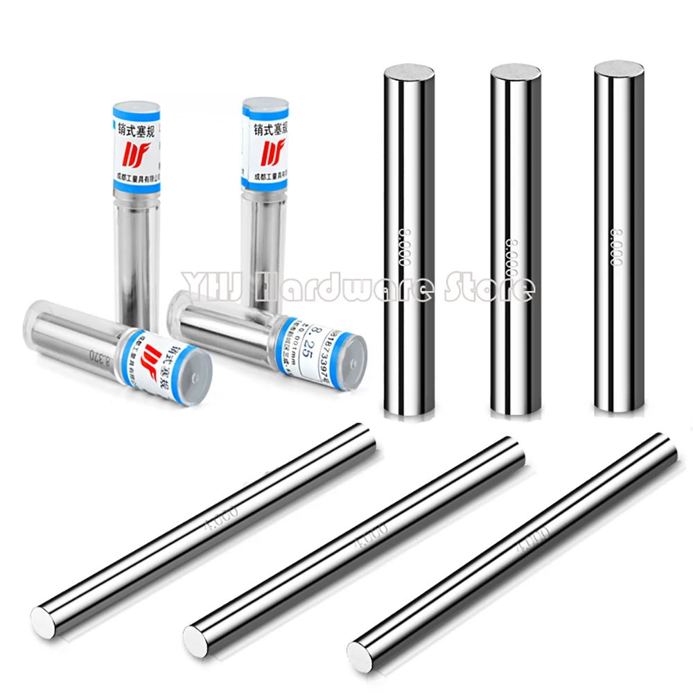 1pcs 0.1-0.49mm 0.5-5.99mm 6-9.99mm 27-29.99mm Cylindrical Pin gauge Smooth Plug Gauge Hole Gauge holder step Pin Gage handle