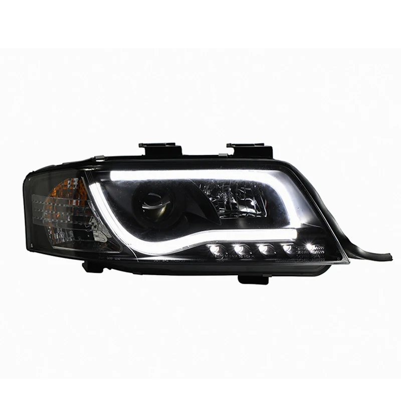 LED Headlight Assembly for Audi A6 Xenon Lamp LED 1997 1998 1999 2000 2001 2002 2003 2004 Turn Signal Daytime Running Light