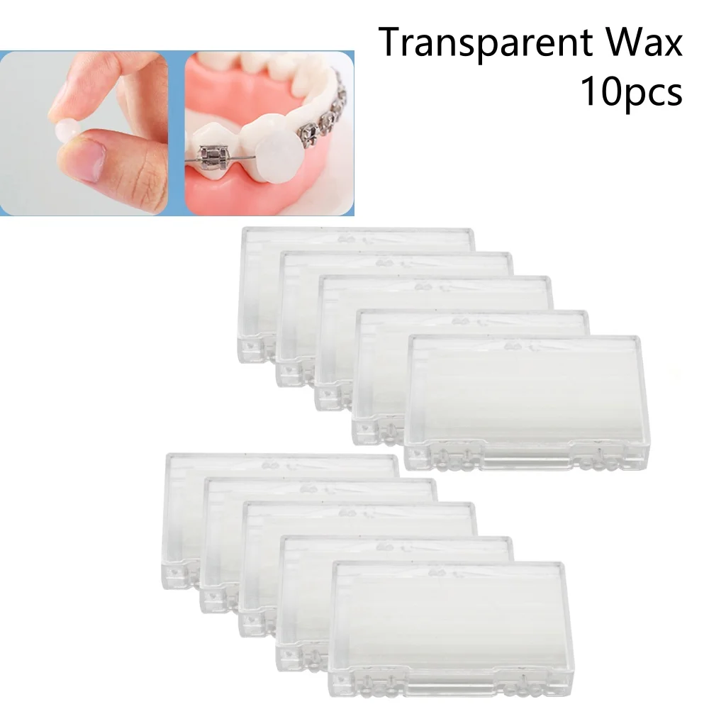 10Boxes Original Taste Ortho Wax For Oral Protection Wax Anti-Grinding Mouth Invisible