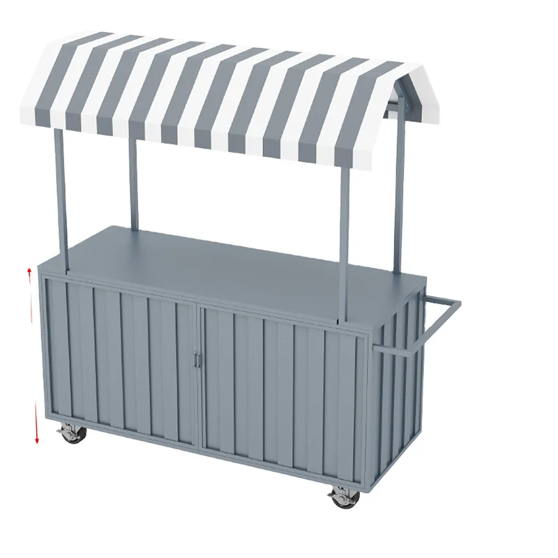 

Modern Simple Outdoor Mobile Dining Cart Custom Color Cart Wheeled Cart