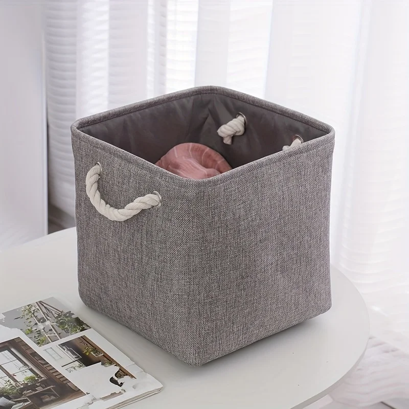 Portable fabric clothing storage box toy storage dust-proof clothing organization storage box finishing box