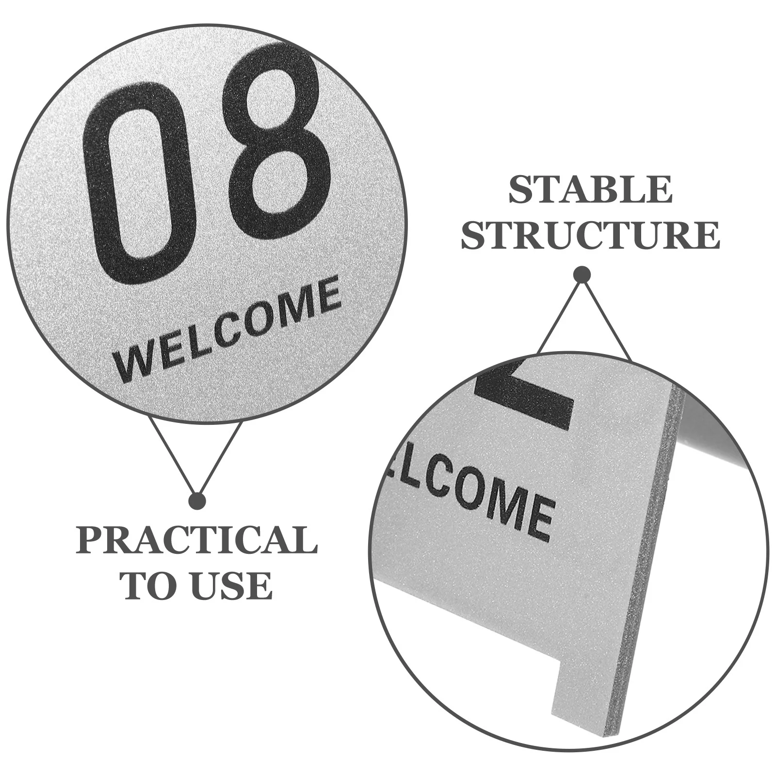 

10Pcs Acrylic Table Numbers Markers Reusable V Shaped Tent Number Signs for Restaurant Cafe Banquet Event Table Numbers Markers