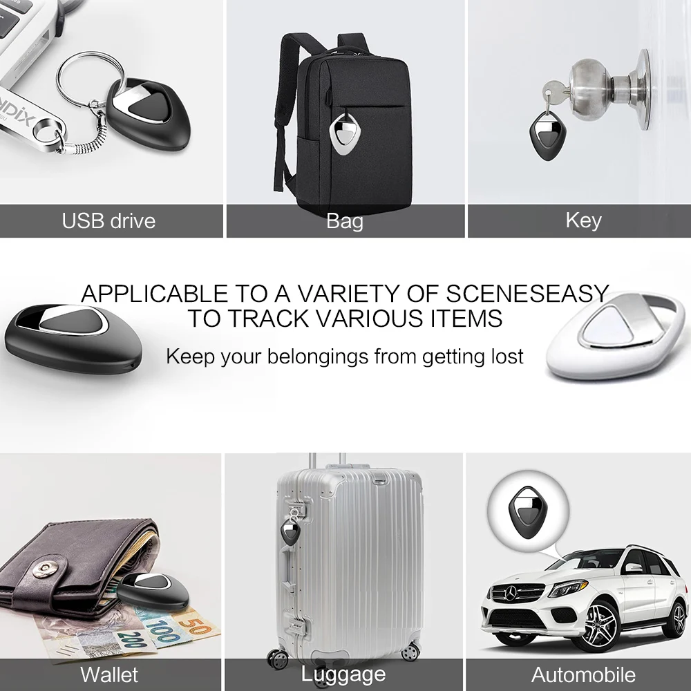 Xiaomi-Traceur GPS Bluetooth intelligent, dispositif de rappel anti-perte, localisateur MFI, clé de voiture, recherche d'animaux domestiques et d'enfants, fonctionne avec Apple Find My Andrea ITag