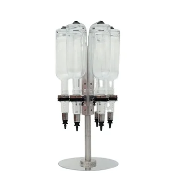 

500ml Rotatable Design 6 Bottles Perfume Dispenser Whole Store Perfume Display Rack With 6 Pump Head Distributor