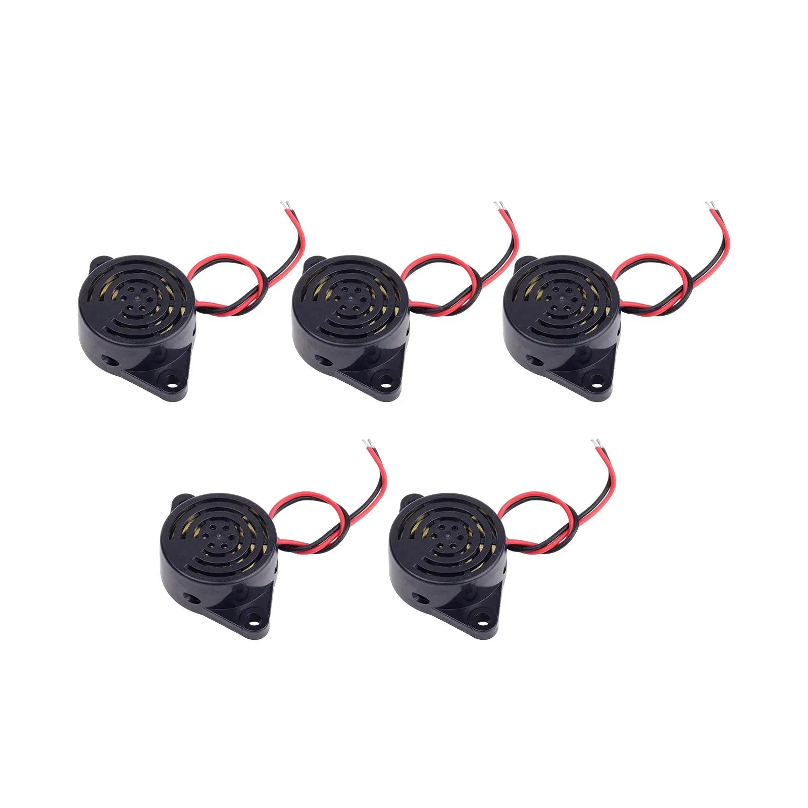 5x Electronic Buzzer, Sounder Alarm, DC3-24V ,Piezo Continuous ,Beep Beeper Tone