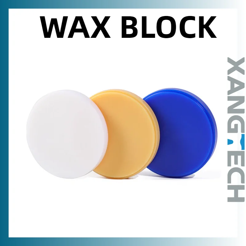 XANGTECH 1PCS Wax Dental Carving Dics Dental Lab for CAD CAM Denture Materials 98*10-30mm Wax Block
