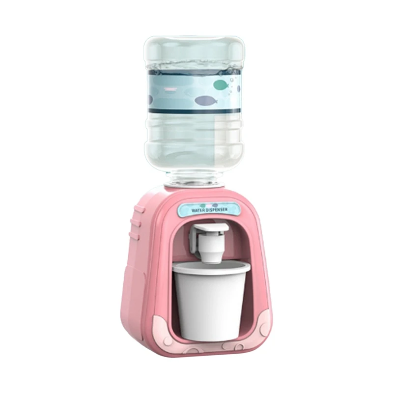 Mini Water Dispenser For Children Kids Gift Cute Cold,Warm Water Juice Drinking Fountain Simulation Cartoon Kitchen Toy