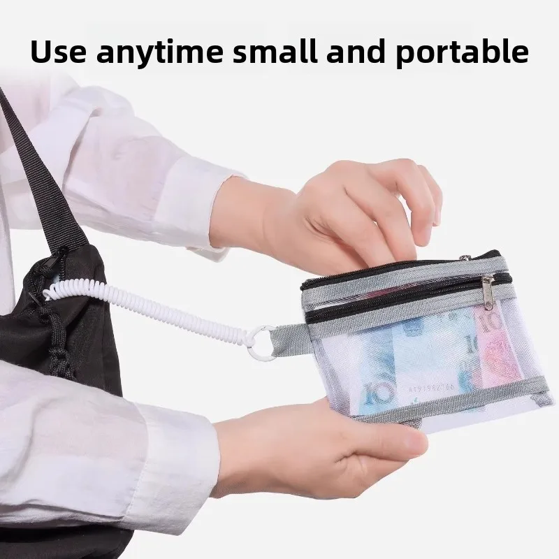 Anti-Theft Travel Spring Rope Lanyard Clip – Phone Passport Pouch Hanging Strap Loss Prevention