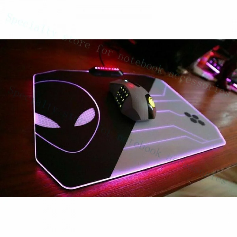 A+ NEW for  Alienware 10 Colour LED Mouse Pad PC Gaming Desk Computer Desktop Mouse Mat