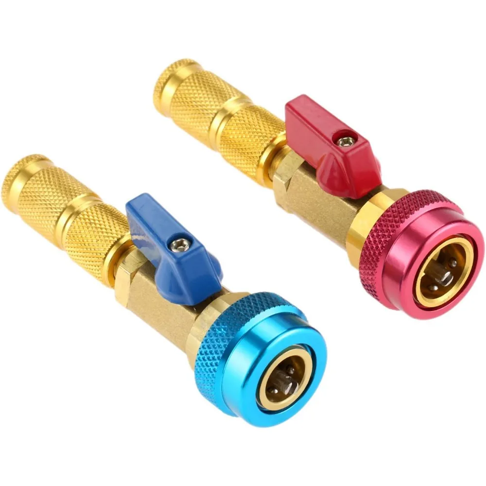 

R134A R12 Инструмент для быстрого удаления сердечника клапана, регулируемый инструмент высокого давления (красный) и сердечника клапана низкого давления с кондиционером