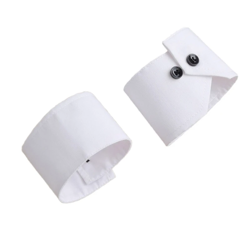 

Easy Sleeves Cuffs White Shirt Women Simple Wedding False Sleeves